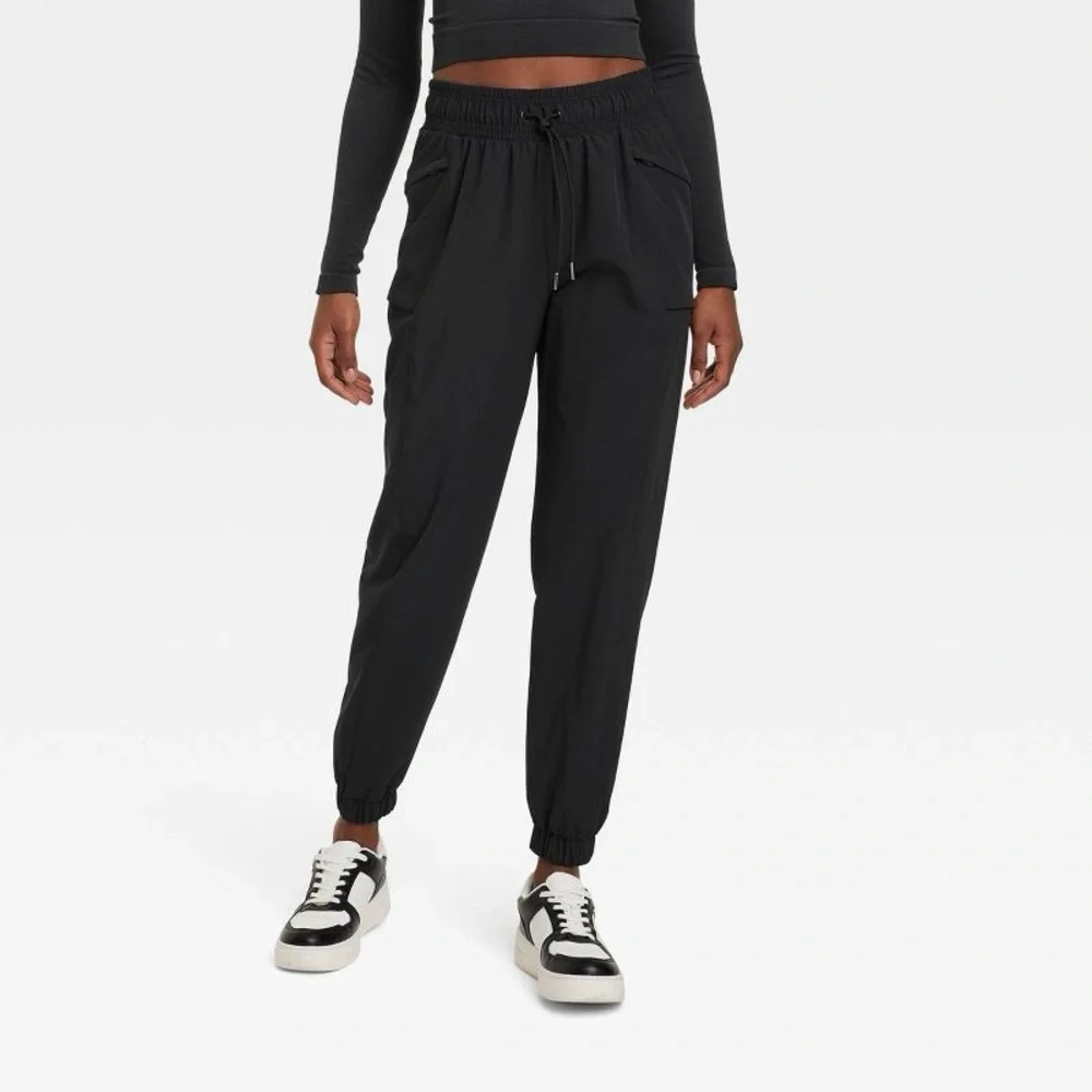 Women's Lined Winter Woven Joggers - All in Motion Black Small - Picture 2 of 10
